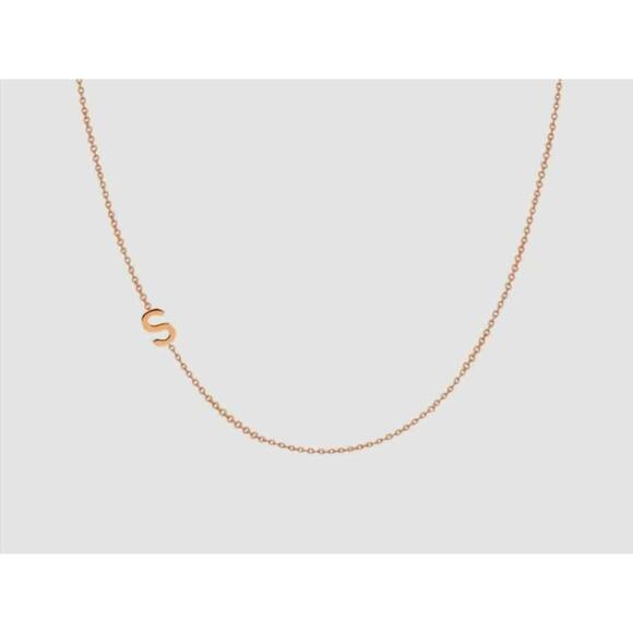 New Sterling Silver Gold-Tone Asymmetrical "S" Necklace from Macy's. - Picture 3 of 5